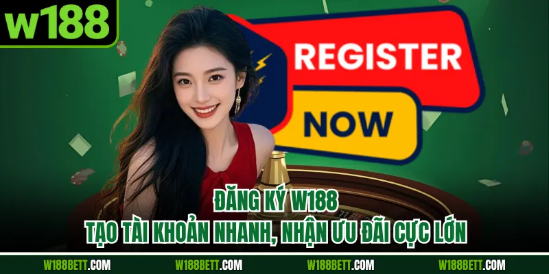 Đăng Ký W188 – Tạo Tài Khoản Nhanh, Nhận Ưu Đãi Cực Lớn
